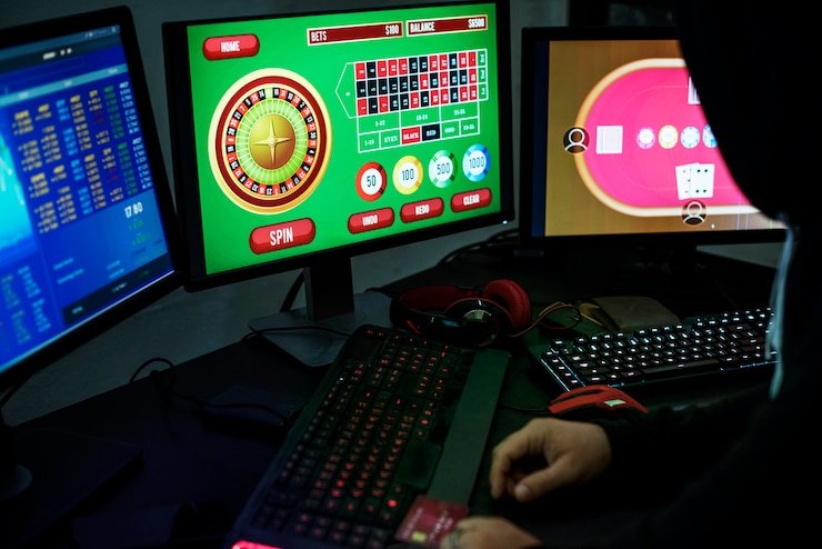 Live Dragon Tiger dealer broadcasting from situs mpo studio with multiple camera angles